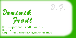 dominik frodl business card